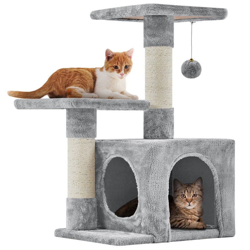 69cm H Cat Tree, Light Gray