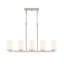 Alfred 35" 5-Light Linear Chandelier - Brushed Nickel-20689574