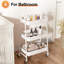 Chariot de rangement mobile avec roulettes verrouillables - Chariot utilitaire roulant en métal avec paniers en filet ventilés pour la cuisine, la salle de bain, le bureau et l'organisation de la maison-749440280