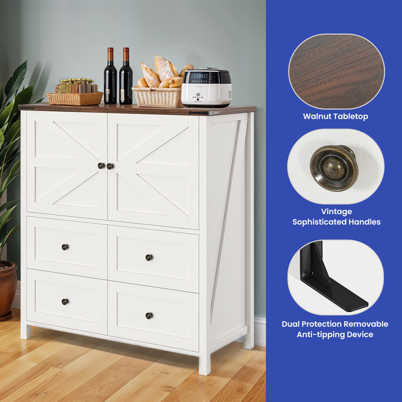 Sardil 37.4'' W 4 - Drawer Dresser