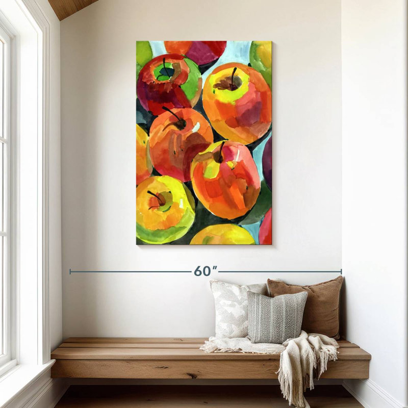 Yarlin Still Life Apples, 45" H x 30" W