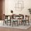 Jeffie 6 - Person Four Leg Dining Set