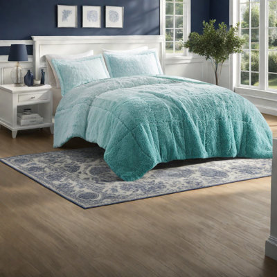 Ensembles de literie luxueux en fausse fourrure pour très grand lit, polyester confortable, style moderne dégradé pour une maison relaxante