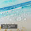 Rideau de douche avec 12 crochets Beach-1009793938