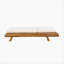 ENSEMBLE DE CHAISE LUNGE, D'ESPACE D 'UN CÔTÉ, EN BOIS D'ACACIA AVEC COUSSINS DE SALON RÉSISTANT À L'EAU (CRÉME ET ÉPAIS DE 4 POUCES) - ASSORTIR UNE VERSION GRIS FONCÉ-533164953
