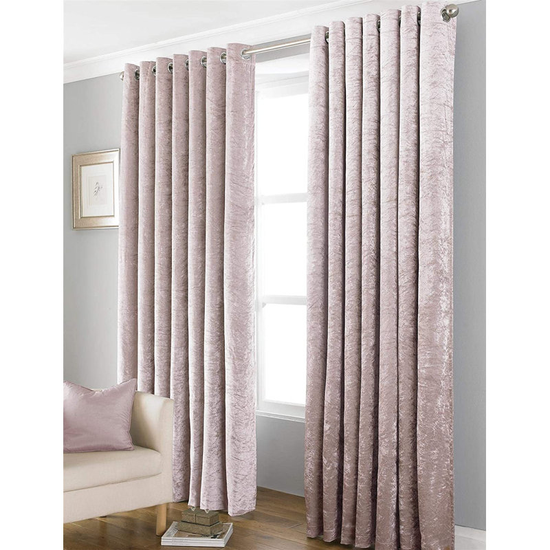 Standifer Velvet Blackout Curtain, 168 x 229 cm, Pink