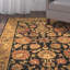 Tapis gris anthracite / or en laine touffeté à la main Cranmore-19260306