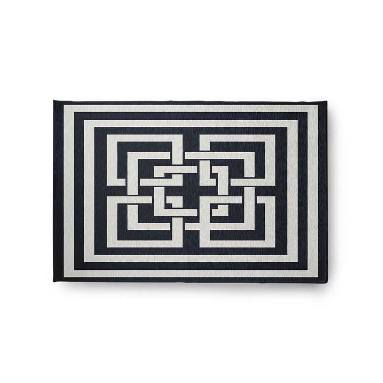 Pasty Chenille Geometric Indoor Rug