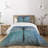 Ambesonne Grunge Bedspread Set Dragonfly Bug Turquoise Turquoise Dark Blue-101567345