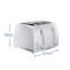 Russell Hobbs 4 Slice Honeycomb Toaster-61084260