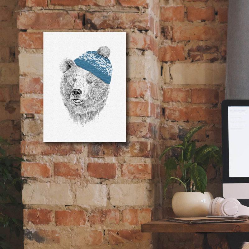 «Hello Winter» par Balazs Solti, art mural sur toile, H 16 po x l 12 po x P 0,75 po