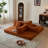 Sicilia 78.7'' Upholstered Convertible Sleeper Sofa Bed With 2 Pillows,Foldable Futon,Corduroy Sofa,Floor Lounge Couch-1388297615