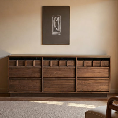 Solid Wood Multi-Drawer Sideboard