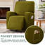 Housse pour fauteuil inclinable à coussins carrés/rectangulaires-971991221