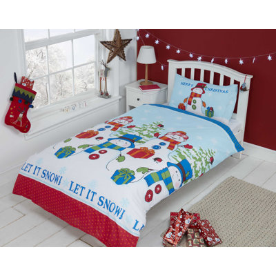 Festive Snowmen Duvet Cover Set