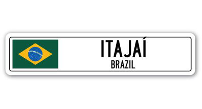 Panneau de signalisation en aluminium Itajao, Brésil