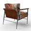 Chaise avec accoudoirs recouverte de peinture abstraite Currahee-408450366
