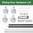 3-Panel White MDF Sliding Closet Door, Pre-Assembled with Handles & Complete Hardware-101139750-128836786