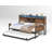 Twin Daybed with Trundle, Storage Shelves, Study Desk, and LED Charging Station for Space-Smart Living.-1912443470