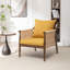 Chaise d'appoint rembourrée en bois massif Cofield-81823751
