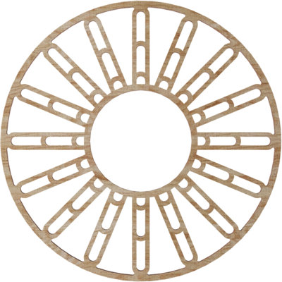 Médaillon de plafond en bois Hale