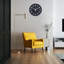 HZDHCLH Horloges murales modernes à pile 12 po Horloge ronde silencieuse sans tic-tac pour horloge murale pour la cuisine Chambre à coucher Salon Bureau Classe décor (noir)