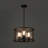 Kwong 3-Light Steel & Glass Dimmable Drum Dining Room Chandelier