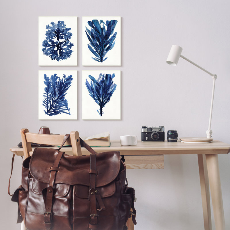 Varech bleu océan, Plaque murale, H 30 po x l 20 po