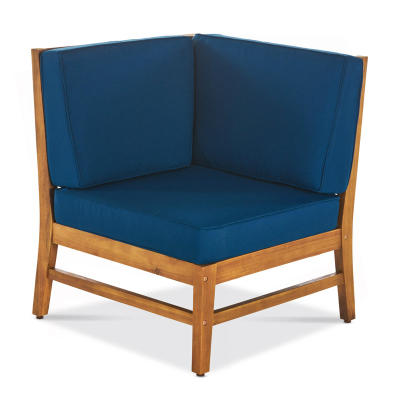 Chaise de coin de patio, bleu, Blue