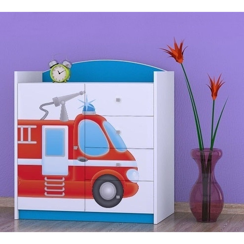 Nielsville Kids 4 - Drawer Combo Dresser, Blue