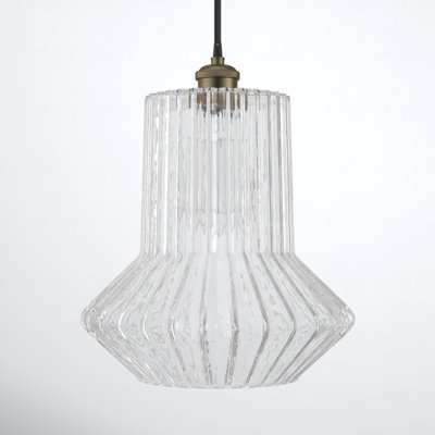 Montrose Single Light Glass Dimmable Pendant