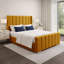 Premium Luxury Wingback Panel Bed Frame-899612357-899612405