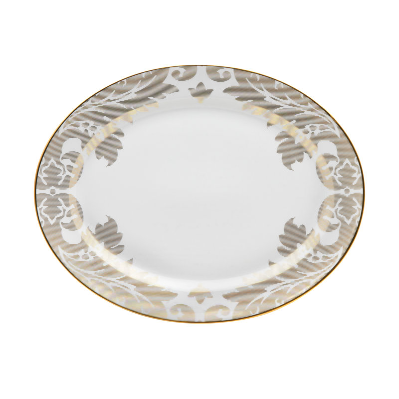 Damassé Ritz Paris Porcelain China Platter