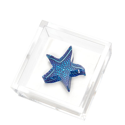 Blue Starfish Cocktail Napkin Holder