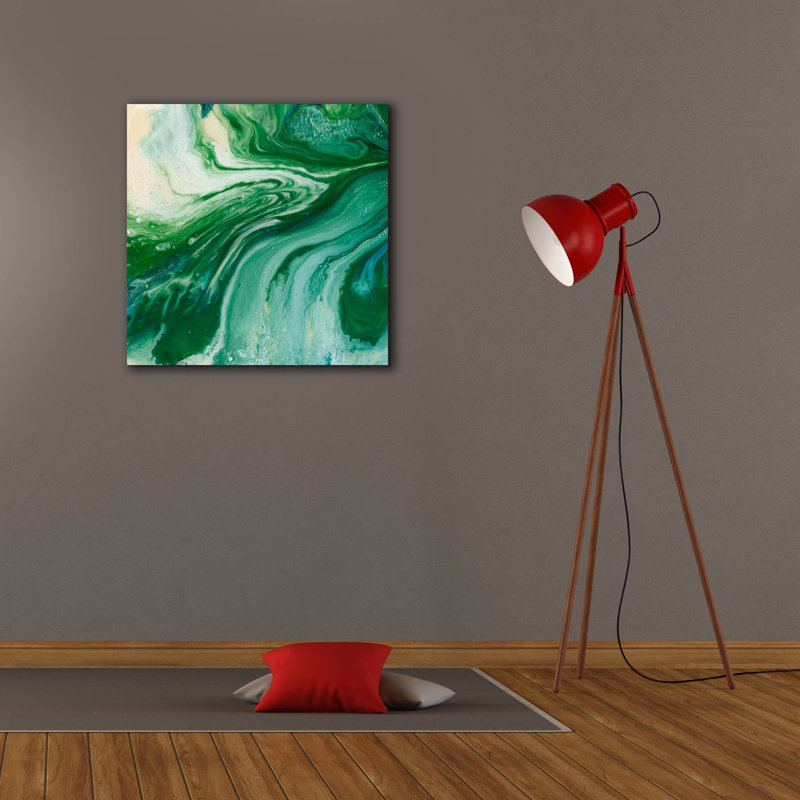 «Amazonian 1» par Alicia Ludwig, art mural sur toile, H 26 po x l 26 po x P 1,5 po