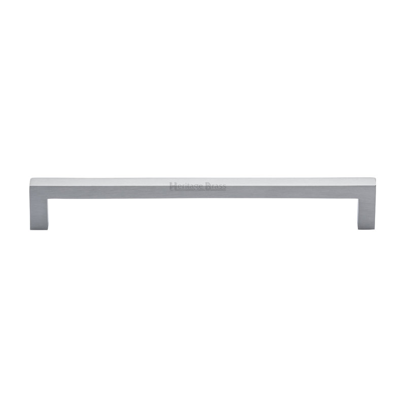 Heritage Brass Metro Heritage Cabinet Pull City Design, Satin Chrome, 20.2cm L x 1cm W