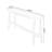 Black Straight Solid Wood Bar Table