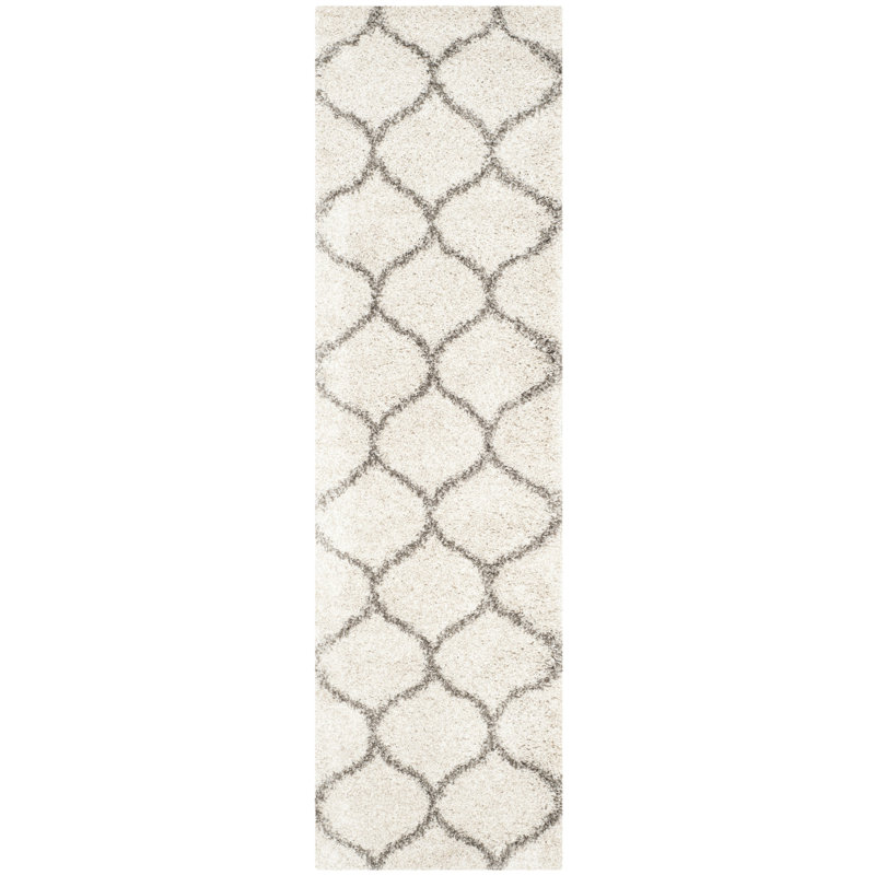 Darrol Shag Performance Geometric Rug, Runner 2'3" x 12'