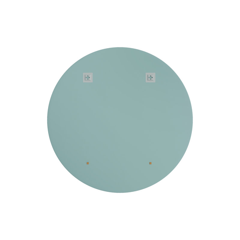 Flat Wall Mirror with Hooks, 30" x 30"