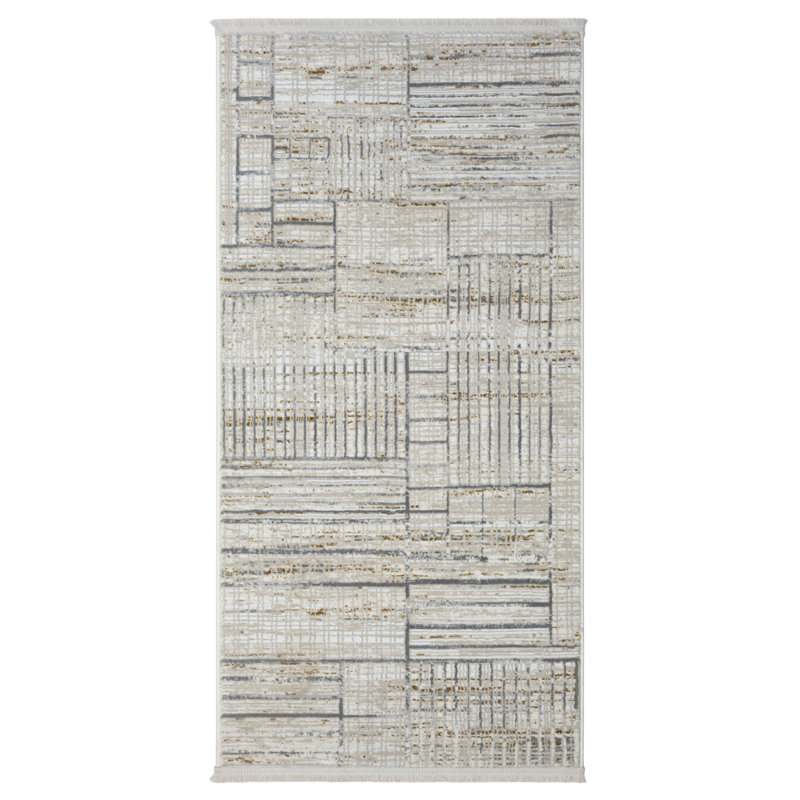 Valentina cream Rug, Rectangle 80 x 150cm