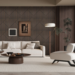 0,4 po x 24 po x 24 po, panneau mural décoratif en panneau de fibres à densité moyenne carré (paquet de 4)