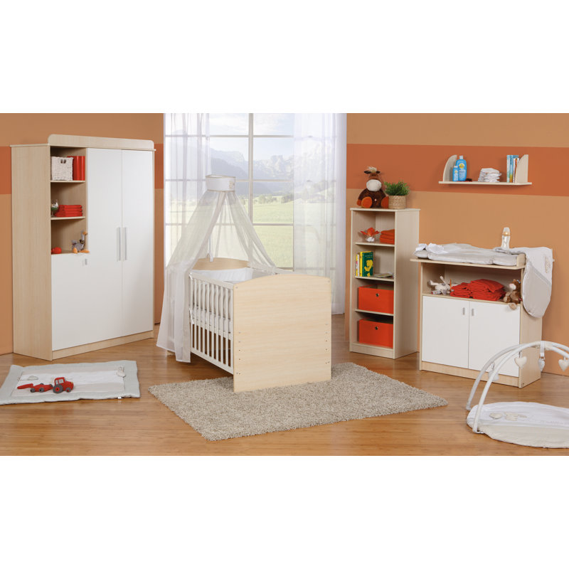 Lena Convertible 3 -Piece Nursery Furniture Set, Tan