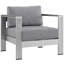 Ensemble de canapé modulaire d'extérieur en aluminium 6 pièces Shore-23592974