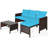 3 - Person Patio Conversation Set with Cushions-535286674