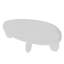 Table basse Modern Cobblestone - blanc ultrabrillant-270456109