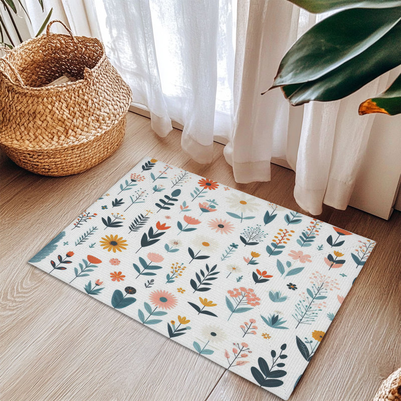 Tapis tressé Botanical Blooms, Rectangulaire 3 pi x 5 pi