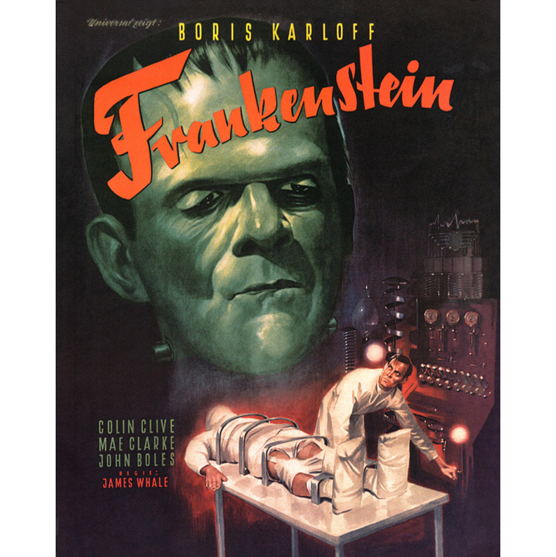 Frankenstein [Visage vert], H 18 po x l 14 po