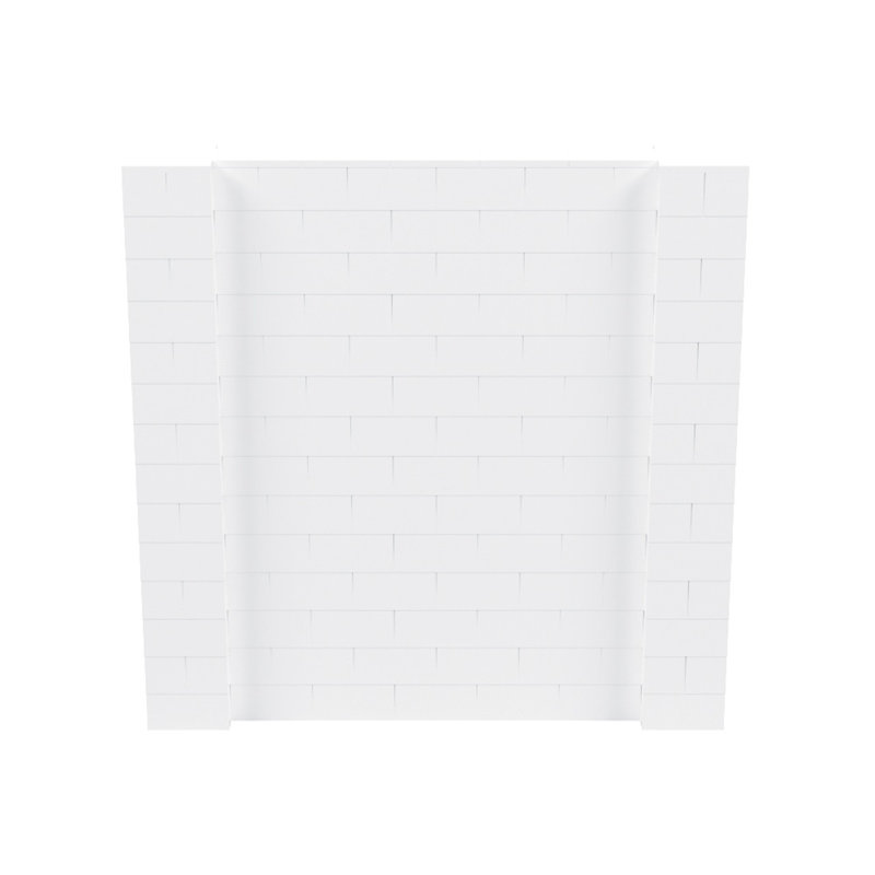 Ensemble mural de blocs géants 7 'T, H 84 po x L 84 po, Blanc
