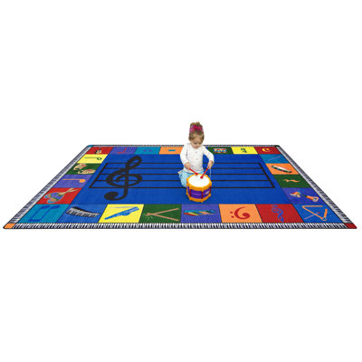 Educational Note Worthy Area Rug by Joy Carpets