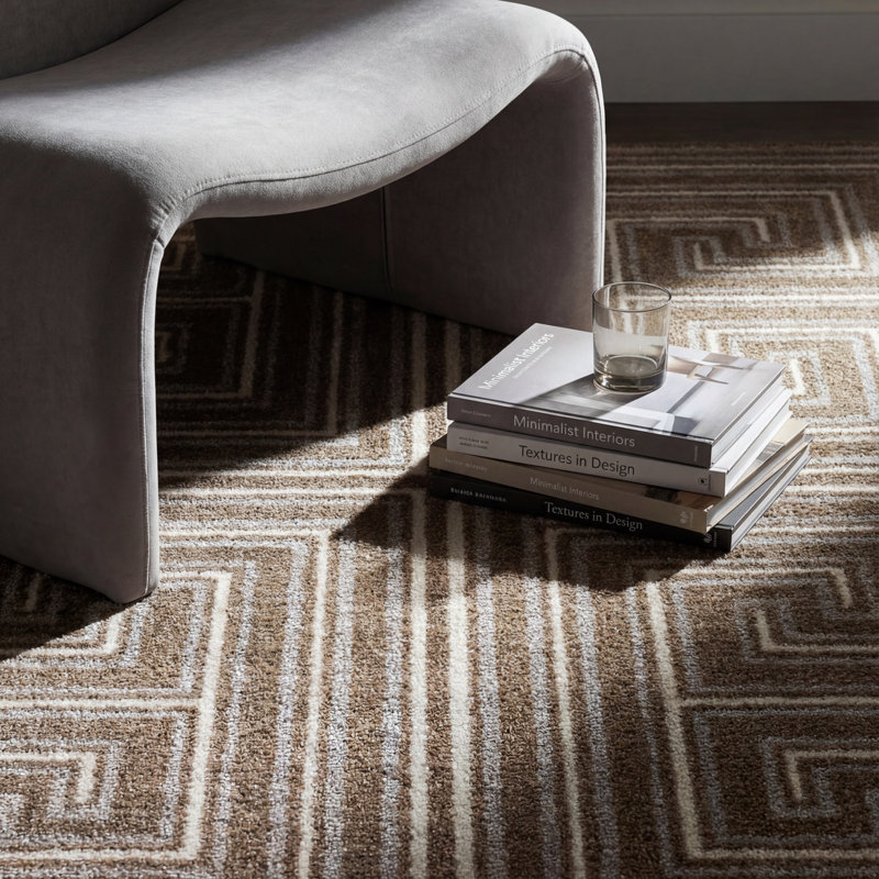 Tapis tissé à la machine Eliya, Rectangle 5 pi 3 po x 7 pi